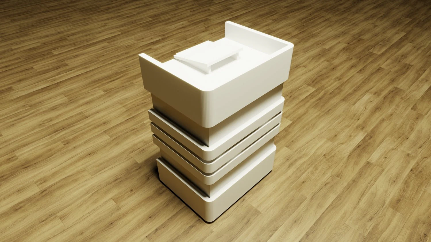 Lectern Podium 3D Model .c4d .max .obj .3ds .fbx .stl .blend 