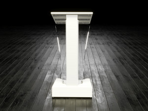 Transparent Lectern Podium 3D Model