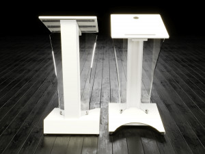 Transparent Lectern Podium 3D Модель