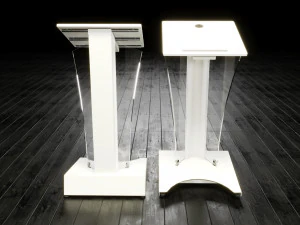 Transparent Lectern Podium 3D Model