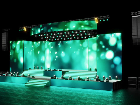 Concert Stage 4 Design 3D Model