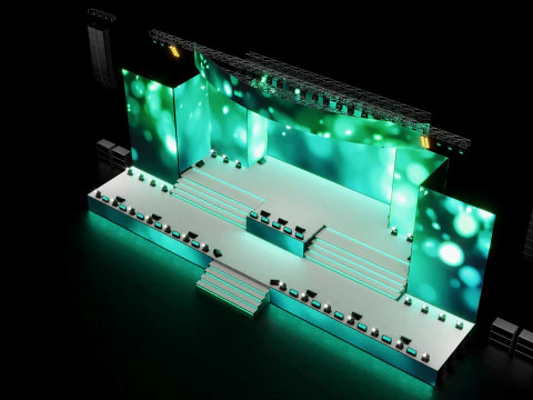 Concert Stage 4 Design 3D Model