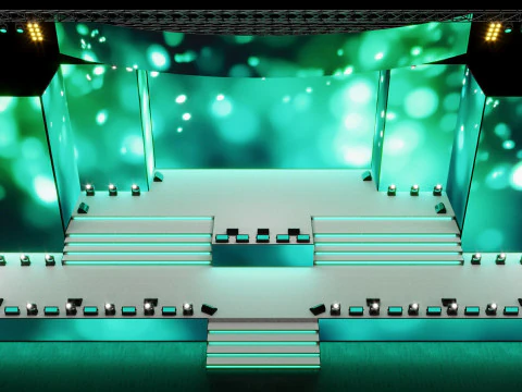 Concert Stage 4 Design 3D Model