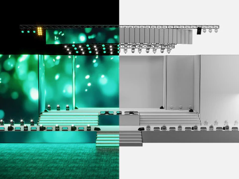 Concert Stage 4 Design 3D Model