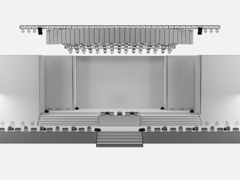Concert Stage 4 Design 3D मॉडल
