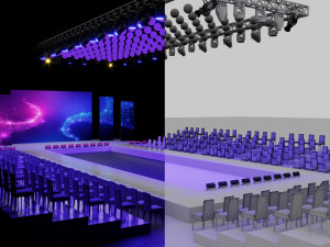 Fashion Show Catwalk 2 Design 3D Model