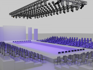 Fashion Show Catwalk 2 Design 3D Model