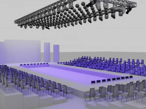 Fashion Show Catwalk 2 Design 3D Model