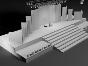 Concert Stage 5 Design 3D Model