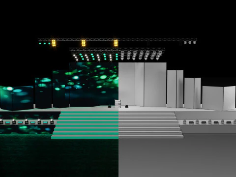 Concert Stage 5 Design 3D Model