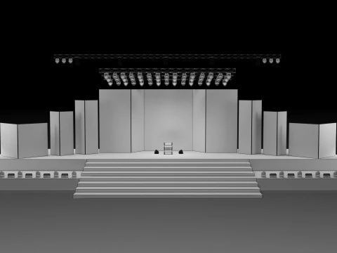 Concert Stage 5 Design 3D Model