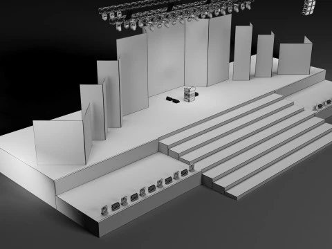 Concert Stage 5 Design 3D Model