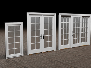 Door Window Set 3D Model