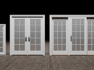 Door Window Set Modello 3D