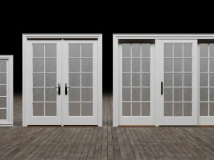 Door Window Set 3D Model
