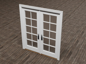 Door Window Set Modello 3D