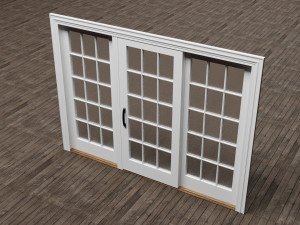 Door Window Set Modello 3D