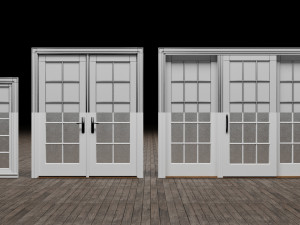 Door Window Set Modello 3D