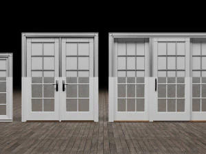 Door Window Set 3D Model