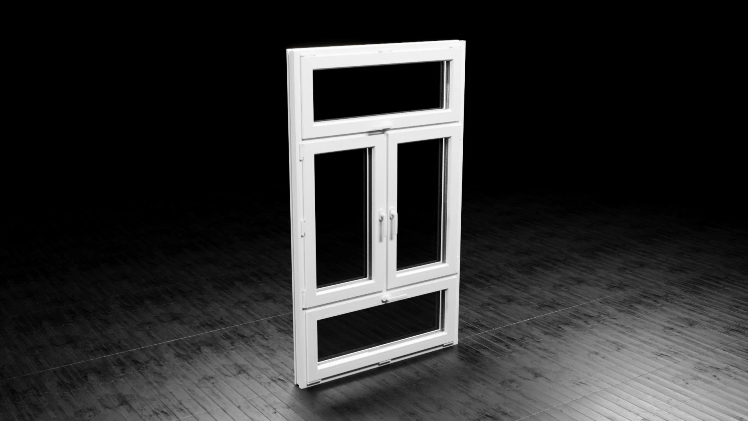 3D Modern Window 3D Model .c4d .max .obj .3ds .fbx .stl .blend 
