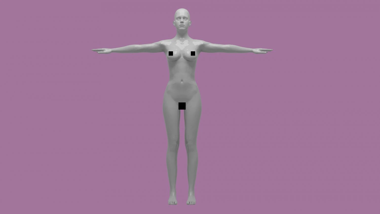 Body Woman 3D Model .c4d .max .obj .3ds .fbx .stl .blend 