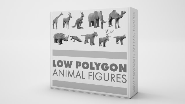 Animals Base Meshes 3D Model .c4d .max .obj .3ds .fbx .stl .blend 