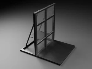 कॉन्सर्ट इवेंट बैरियर 3D मॉडल