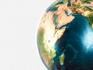 Realistic Planet Earth 3D Model