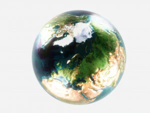 Realistic Planet Earth 3D Model