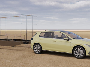 Advertising Led Screen Car Back Modelo 3D