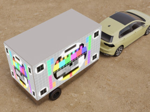 Advertising Led Screen Car Back Modelo 3D