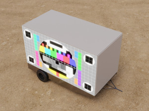 Advertising Led Screen Car Back Modelo 3D