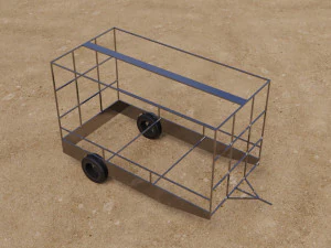 Advertising Led Screen Car Back 3D Model