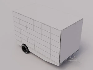 Advertising Led Screen Car Back 3D Model