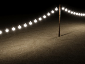 Light Bulb String 3D मॉडल