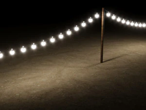 Струна лампочки 3D Модель