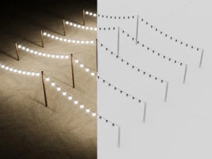 Струна лампочки 3D Модель