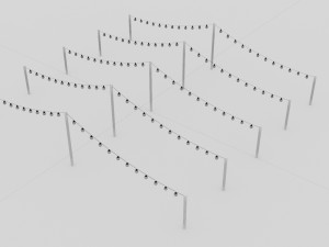 Light Bulb String 3D मॉडल