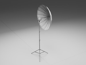 Photo Studio Umbrella Light 3D Model