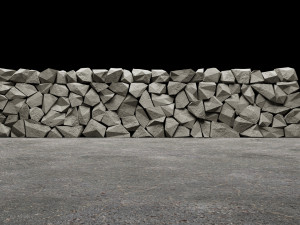 Stone Wall 3D Model