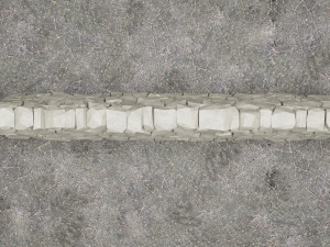 Stone Wall 3D Model