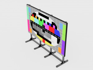 Video Wall Screen 3D Modell