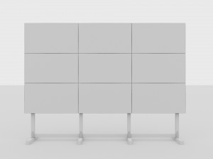 Video Wall Screen 3D Modell