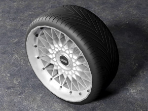 BSS Tire Rim 3Dモデル