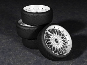 BSS Tire Rim 3Dモデル