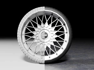 BSS Tire Rim 3D Model