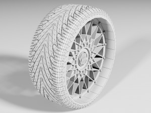 BSS Tire Rim 3Dモデル