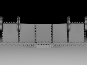 Metallica Slane Castle 2019 Concert Stage Modello 3D