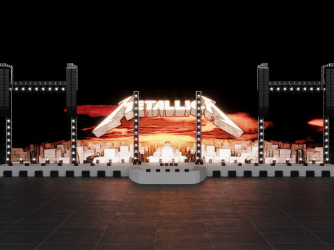 Metallica Slane Castle 2019 Concert Stage 3Dモデル