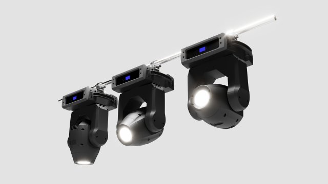 Stage Moving Beam Light Martin Rush Modello 3D .c4d .max .obj .3ds .fbx .stl .blend 
